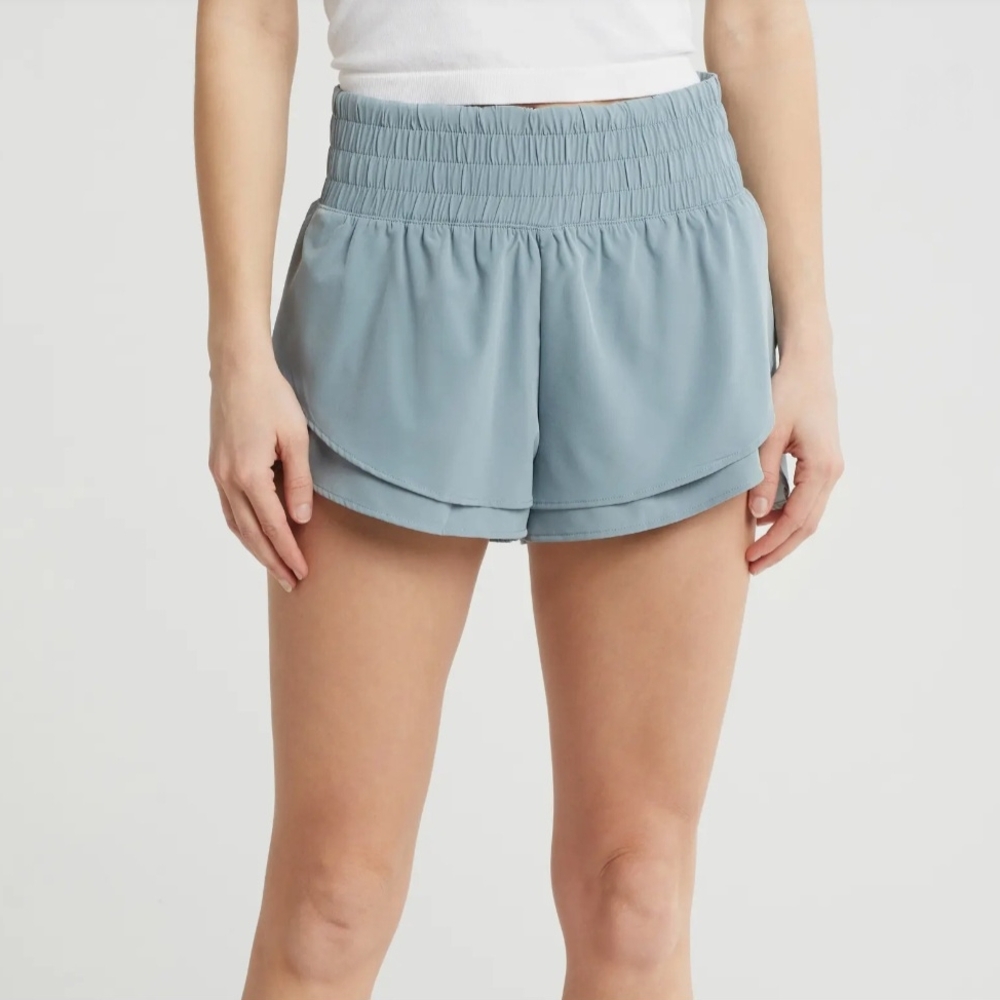 Apana Women's Light Yellow Athletic Shorts